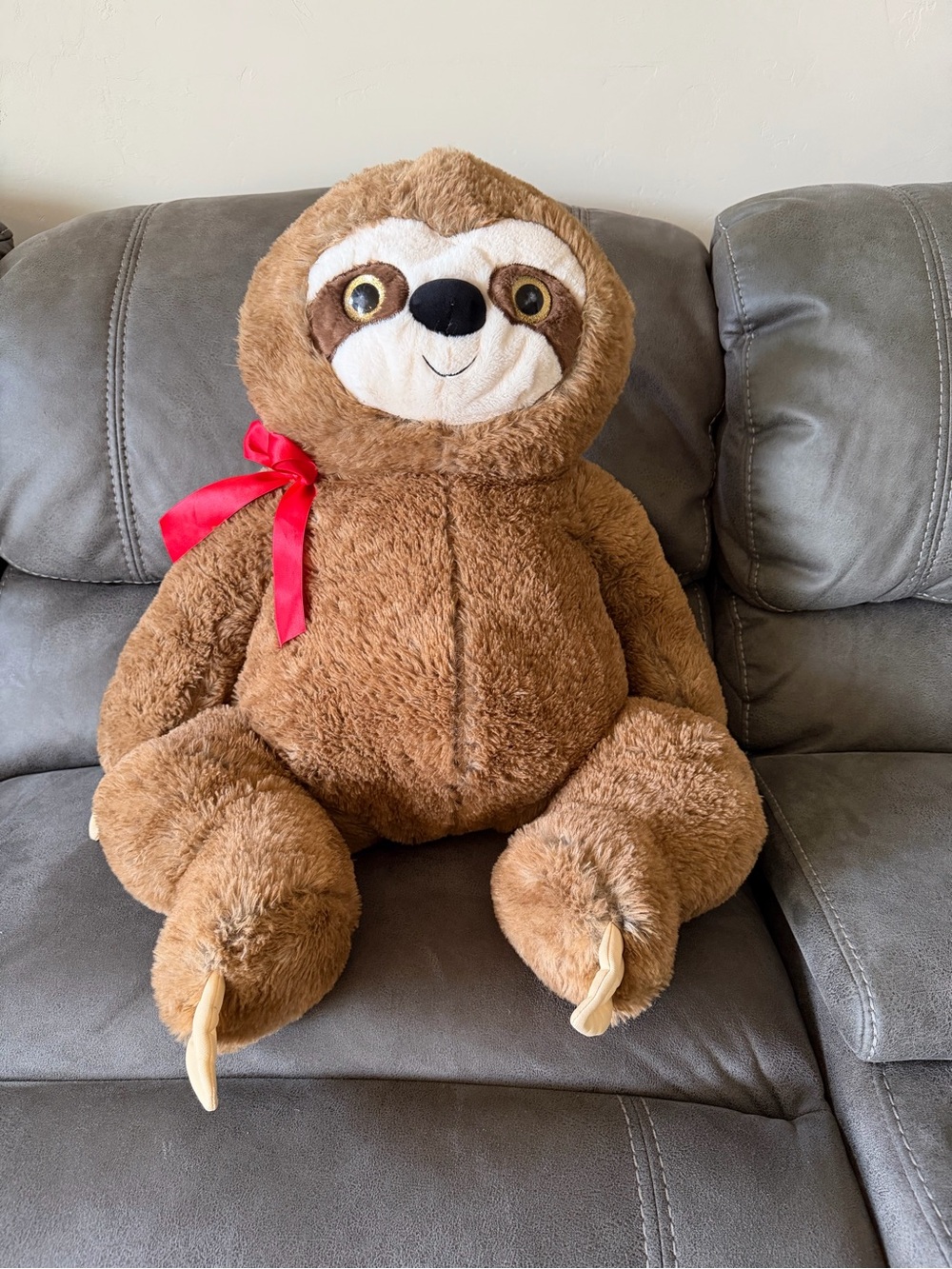 Plush Sloth Stuffed Animal Toy - Brown